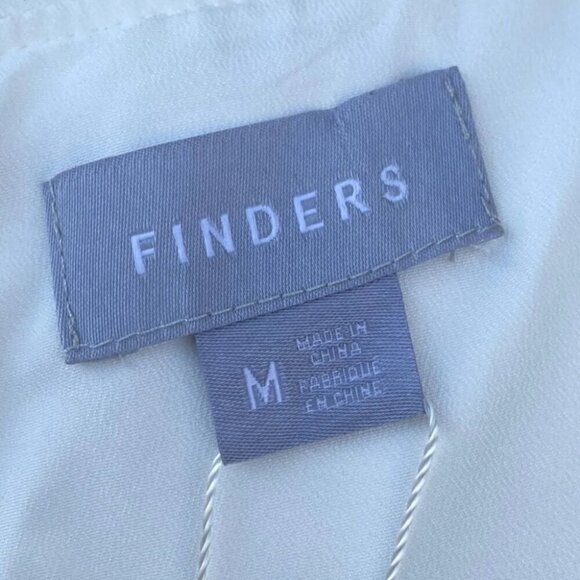 Finders keepers Kindred White Asymmetric midi dress medium - Picture 11 of 12